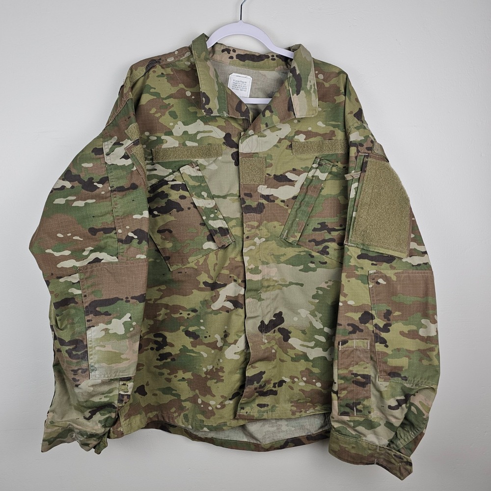 US Military ACU Coat Men XL Regular OCP Multicam Camo Army Combat Uniform Jacket